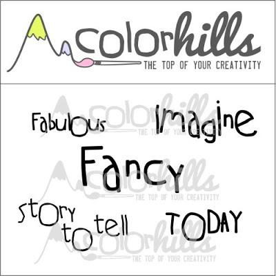 Набір паперу, фішок і штампів від Color Hills - колекція Refresh, 14 елементів