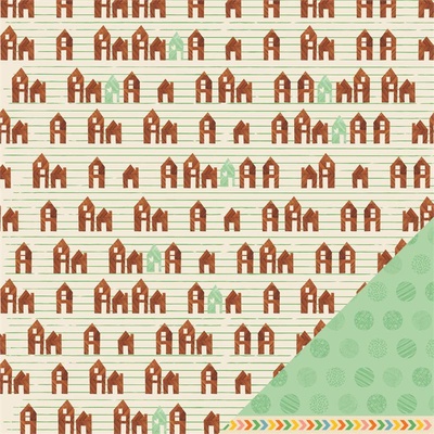 Двосторонній аркуш картону від American Crafts - Get Cozy, 30x30 см, 1 шт.