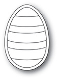 Ніж для вирубки від Poppystamps - Striped Egg