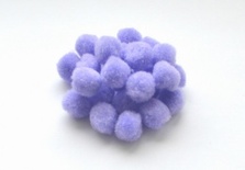Помпон от ScrapBerry's, сиреневый, 1,5 см, 25 шт