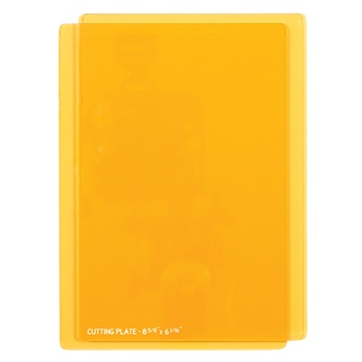 Большие прозорачные оранжевые пластины - от Spellbinders для резки в машинках, 2 шт, 21.59 см x 31.11 см