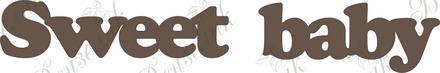 Чипборд від Вензелик - Sweet baby, розмір: 18*115 мм