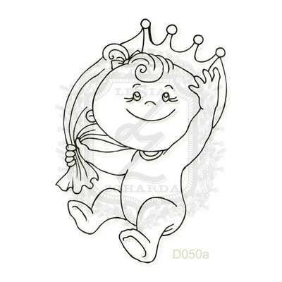 Акриловий штамп Lesia Zgharda D050a Маленька принцеса
