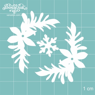 Чипборд від Вензелик - Набір гілок 04, розмір: 59*54 мм