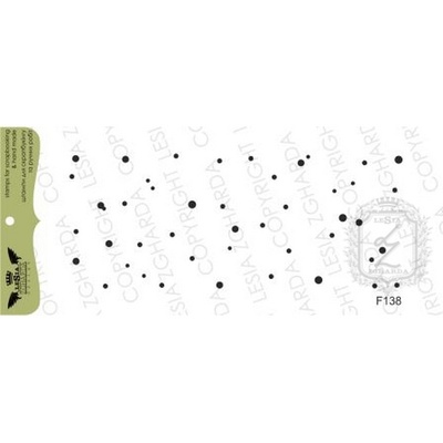 Акриловый штамп Lesia Zgharda F138a Снегопад, размер 8,4х3,4 см