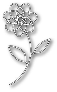 Ніж для вирубки від Poppystamps - Cecilia Flower Outline