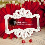 3d чіпборд ScrapBox - Рамочка з вензелями Dr-007