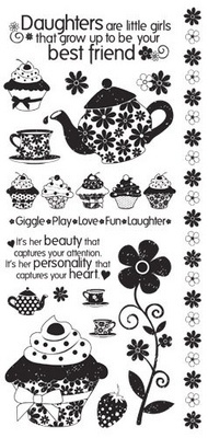 Набір натирок від Kaisercraft - Black - CANDY LANE RUb-ONS