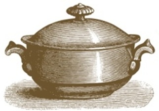 Акриловий штамп K012 Кастрюля, розмір 5,6х3,8 см