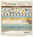 Набір двостороннього скрап-паперу My Mind's Eye Lost & Found 3 - Oliver, розмір 15x15см