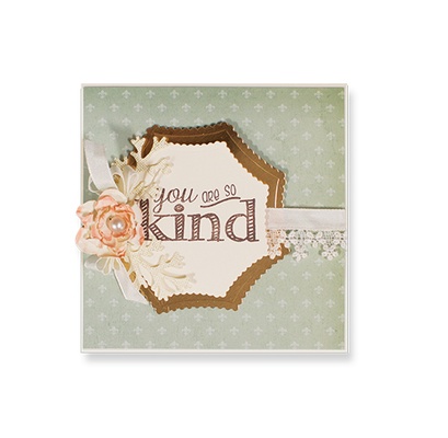 Нож для вырубки от Spellbinders - Stacey Caron - Renaissance Jubilee - Scalloped Label 46