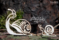 Чипборд від Вензелик - Набір слимаків, розмір: 52x51 мм