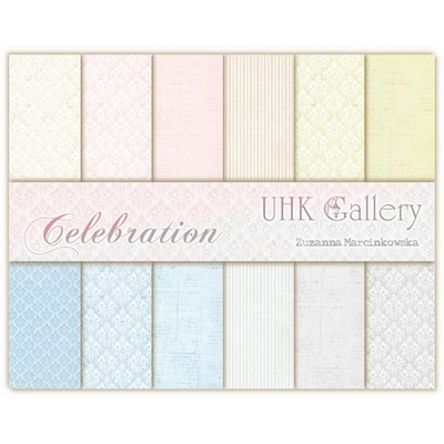 Набор двусторонней скрапбумаги UHK Gallery - Celebration, 30,5х30,5 см, 6 листов