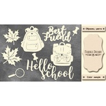 Набір чіпбордів Привіт школа #467 color_Milk, ТМ Фабрика Декору