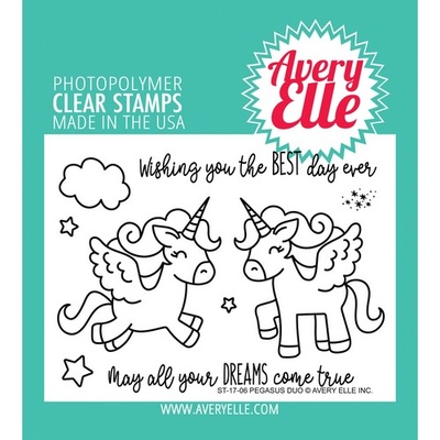 Акриловый штамп Avery Elle - Pegasus Duo Clear Stamps