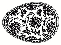 Акриловый штамп SW006a Пасхальное яйцо, размер 4,3 * 6 см