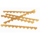 Бордюри з крафт паперу - Сердечки, 5шт.