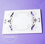 Чипборд від Wycinanka - Кругла рамка, 6x9 см