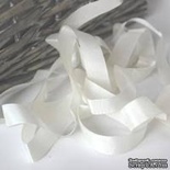 Стрічка Seam Binding Chalk White, колір білий, ширина 14мм, довжина 90см