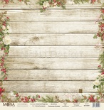 Лист односторонней скрапбумаги от Mona Design - Уютный праздник, 30,5х30,5 см