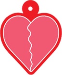 Ніж для вирубки Friendship Heart від Cheery Lynn Designs, 3 деталі