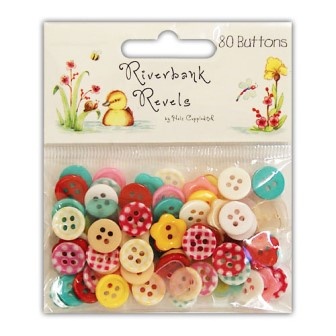 Набор пуговиц пластиковых от Helz Cuppleditch - Riverbank Revels
