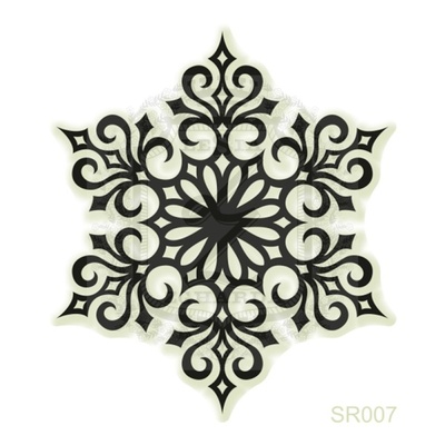 Акриловый штамп Lesia Zgharda SR007 Снежинки, размер 4.3х4.9 см