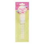 Стрічка фігурна самоклейна паперова, "Огорожа", біла, 1.5 м, ТМ Santi