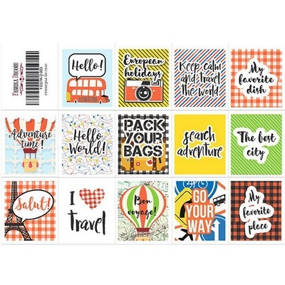 Набор наклеек (стикеров) для журналинга 2-003, ТМ Фабрика Декора