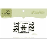 Акриловый штамп Lesia Zgharda SR059a Різдвяна марка, размер 3,6х2 см.