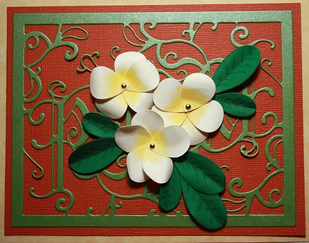 Ніж для вирубки Frangipani with Leaves від Cheery Lynn Designs