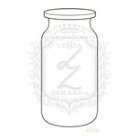 Акриловий штамп Lesia Zgharda K020b Банка, розмір 3.6x7.5 см