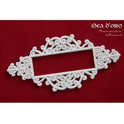 Чипборд Scrapiniec - двошарова рамка Idea d'oro 02