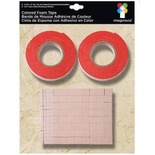 Двосторонній обсяг стрічки і квадратики, червоний