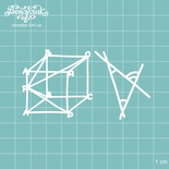 Чипборд від Вензелик - геометричний набір, розмір: 83x45 мм