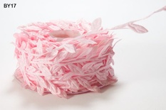 Стрічка Leaves, колір Baby Pink, 90см (одина аркушка 12 мм)