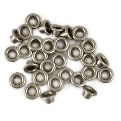 Люверсы - WeRM - Nickel, цвет: никель, 50 шт.