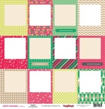 Карточки для вырезания от Scrapberry's - Зимние каникулы - Рамки, 30,5х30,5 см, 180 гр/м, двухсторонний, 1 лист