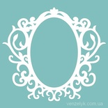 Чипборд від Вензелик - Рамка 62, 77x85 мм, розмір: 77x85 мм