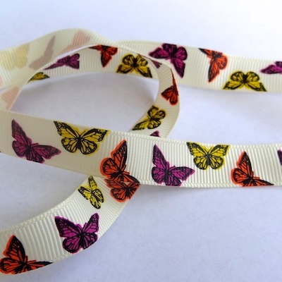 Стрічка Eyelet Outlet - Butterfly Ribbon, ширина 15 мм, довжина 90 см