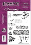 Набор резиновых штампов от Crafter's Companion - Ornate Accessories, 12 шт.