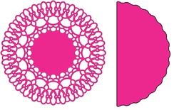 Ніж для вирубки Chasing Rainbows Doily with Angel Cheery Cheery Designs, 1 шт.