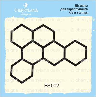 Штампы от Cherrylana - Соты, 4*3хсм