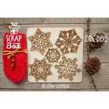 Чипборд ScrapBox - Набір сніжинок Hh-019
