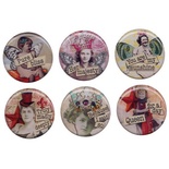 Готові епоксидні прикраси - наліпки Bottle Cap Inc. - Nostalgic 2, діаметр 2,5см, 6 штук