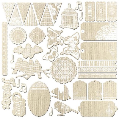 ЦЕНА СНИЖЕНА! Наклейки Prima - Resist Canvas - Lyric, с резист-эффектом