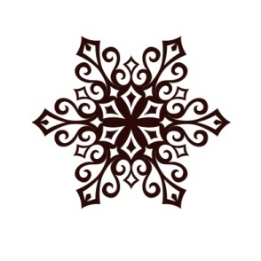 Акриловий штамп Christmas Stamp SR066 Сніжинка, розмір 5х4,3 см