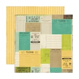 Лист скрапбумаги от Echo Park - TICKETS PLEASE - двусторонняя, 30х30 см