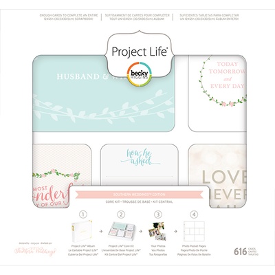 Набір карток Project Life by Becky Higgins - Core Kit - South Wedding, 616 штук