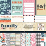 Набор скрапбумаги и декора Teresa Collins Designs - Family Stories - Collection Pack, 30х30 см